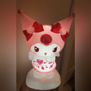 Sanrio Kuromi Cute Pink and White Valentine's Day lamp